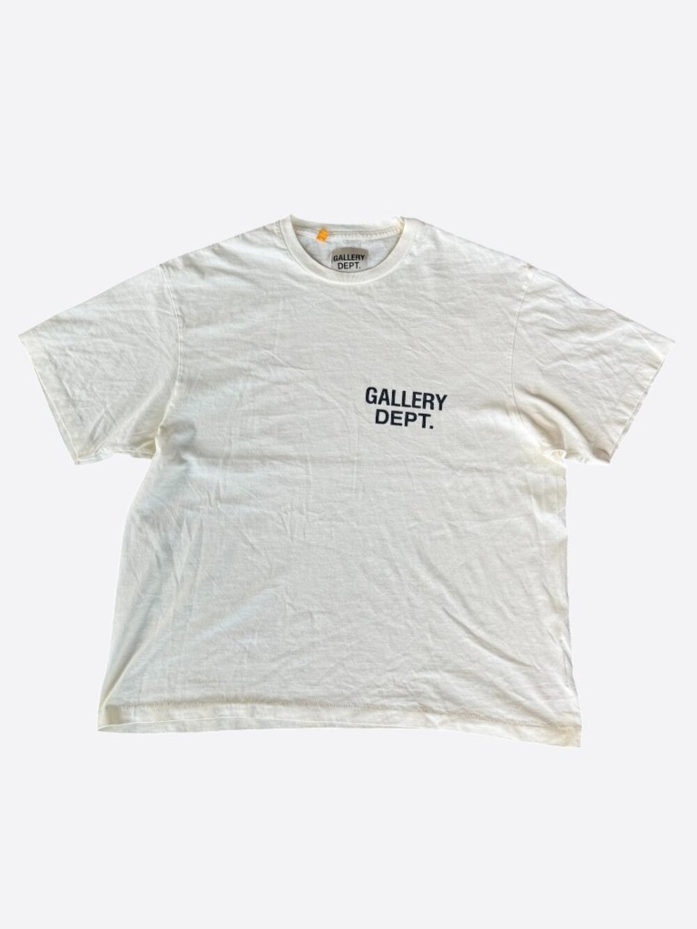 Gallery Dept Cream & Black Souvenir Logo T-Shirt